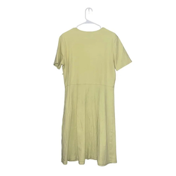 Land's End‎ Yellow Fit and Flare Dress Size Large - Picture 3 of 3